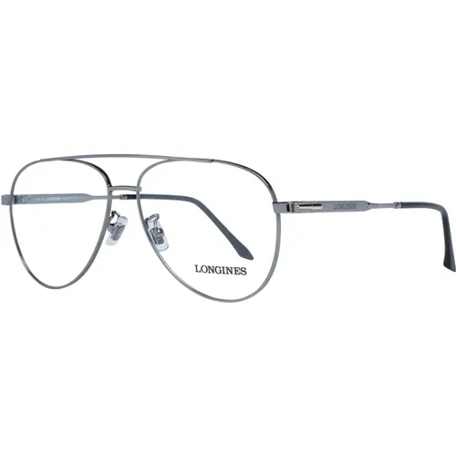 Gunmetal Aviator Optische Brillen für Männer , Herren, Größe: ONE Size - Longines - Modalova