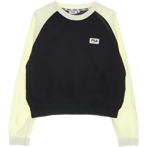 Schwarzer Raglan Leichter Sweatshirt Damen , Herren, Größe: L - Fila - Modalova