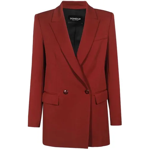 Doppelreihiger Blazer mit Taschen - Dondup - Modalova