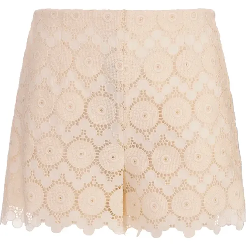 Margarita Macramé Shorts with Malocchio Motif , female, Sizes: S, M - La DoubleJ - Modalova