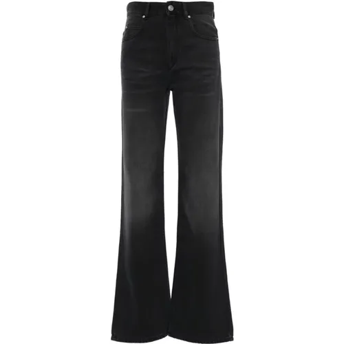 Schwarze Gewaschene Denim Hose , Damen, Größe: 2XS - Isabel marant - Modalova