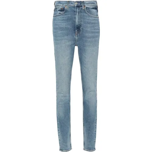 Blaue Skinny High Rise Jeans , Damen, Größe: W28 - Polo Ralph Lauren - Modalova