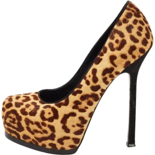 Pre-owned Fabric heels , female, Sizes: 2 UK - Yves Saint Laurent Vintage - Modalova