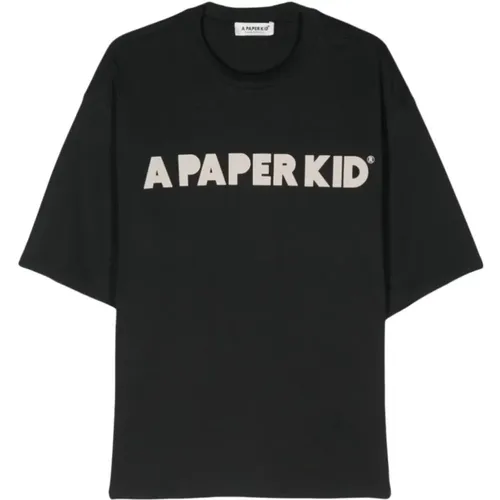 T-Shirts , Herren, Größe: L - A Paper Kid - Modalova