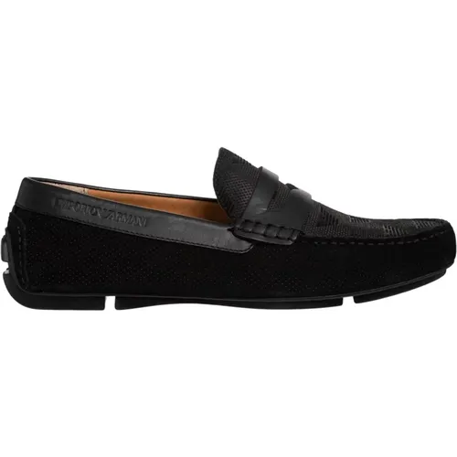 Moccasins , male, Sizes: 11 UK, 6 UK, 8 UK - Emporio Armani - Modalova