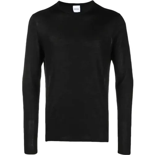 Crew-Neck Wool Sweater , male, Sizes: XL, 2XL - Aspesi - Modalova