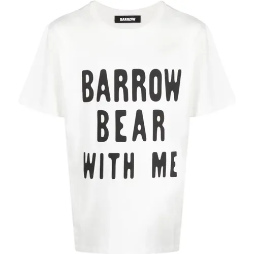 Off White Jersey T-Shirt Barrow - Barrow - Modalova