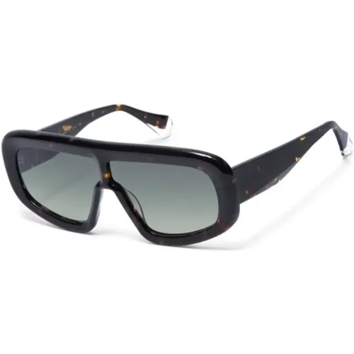 Ludovica Sunglasses in Havana , male, Sizes: 63 MM - Gigi Studios - Modalova