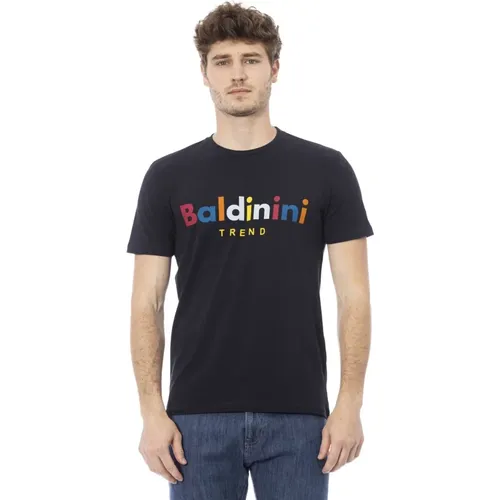 Kurzarm Rundhals T-Shirt , Herren, Größe: XS - Baldinini - Modalova