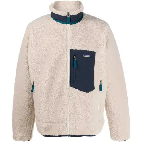 Retro Fleecejacke mit Pelz , Herren, Größe: L - Patagonia - Modalova