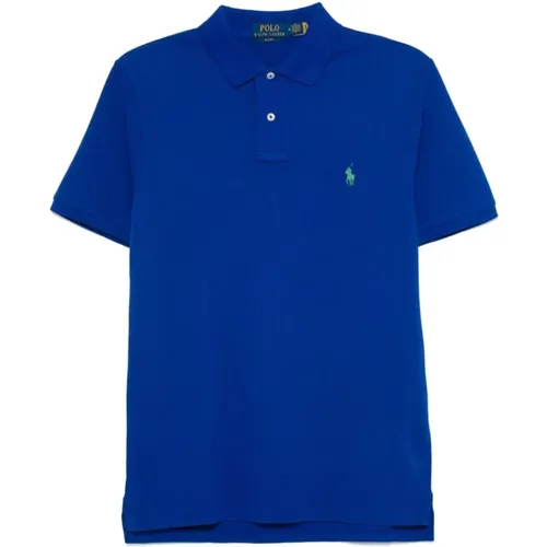 Klassische Blaue Polo T-shirts , Herren, Größe: 2XL - Polo Ralph Lauren - Modalova