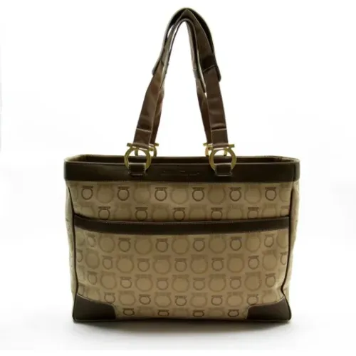 Pre-owned Canvas shoulder-bags , female, Sizes: ONE SIZE - Salvatore Ferragamo Pre-owned - Modalova