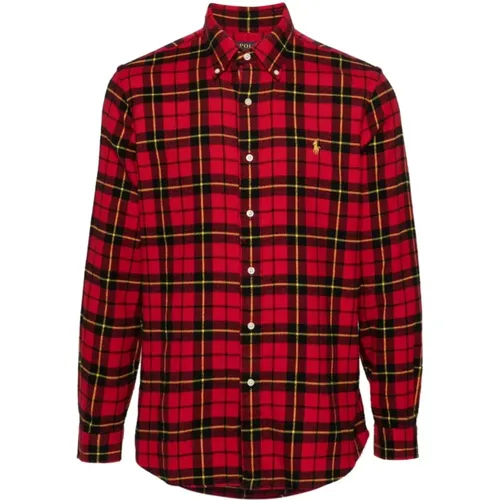 Rote Polo Shirts , Herren, Größe: 2XL - Ralph Lauren - Modalova
