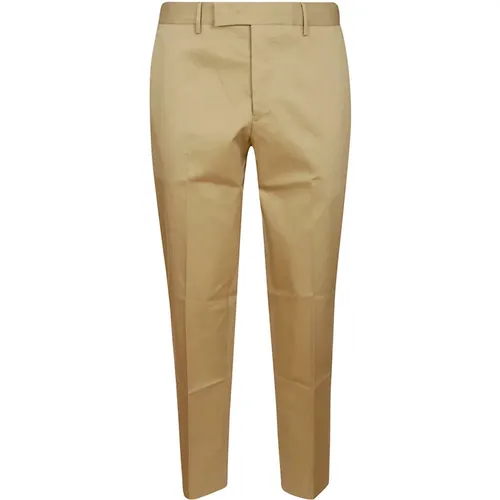 Cotton Trousers with Hidden Zip Closure , male, Sizes: S, L, XL, 2XL - PT Torino - Modalova