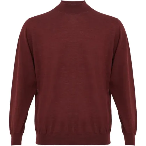 Bordeaux Cashmere Silk Sweater - Colombo - Modalova