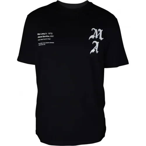 Schwarzes T-Shirt mit Grafikdruck - Amiri - Modalova