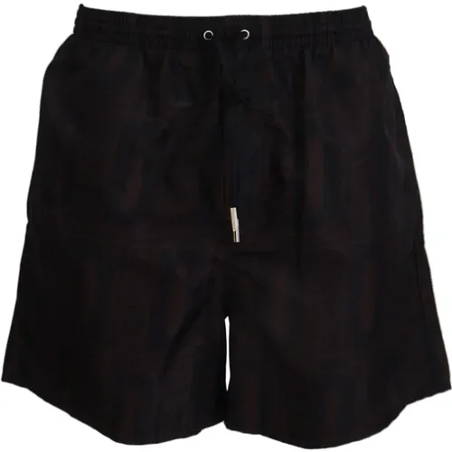 Schwarze Herren Beachwear Shorts Badebekleidung - Dsquared2 - Modalova