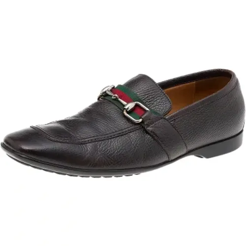 Pre-owned Leather flats , female, Sizes: 8 1/2 UK - Gucci Vintage - Modalova