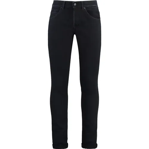 Skinny Jeans mit Metall-Details , Herren, Größe: W33 - Dondup - Modalova