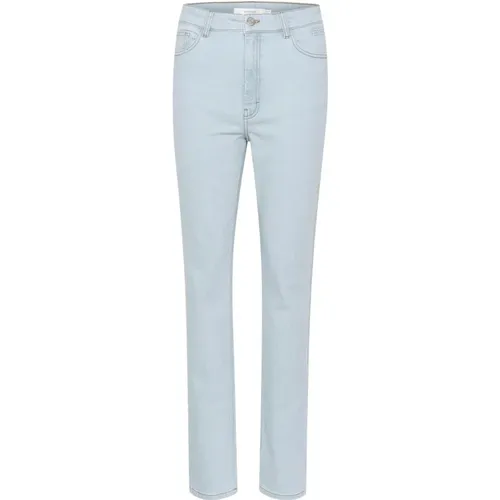 Straight Leg Light Washed Jeans , Damen, Größe: W32 - Gestuz - Modalova