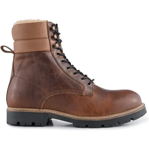 Cube Warm Lined Leather Boot , male, Sizes: 11 UK, 8 UK, 10 UK, 7 UK - Shoe the Bear - Modalova