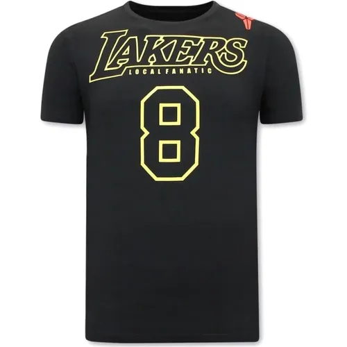 Lakers 8 Herren T-Shirt , Herren, Größe: S - Local Fanatic - Modalova