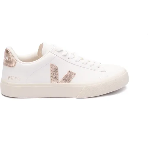 Weiß Platine Campo Sneakers , Damen, Größe: 40 EU - Veja - Modalova
