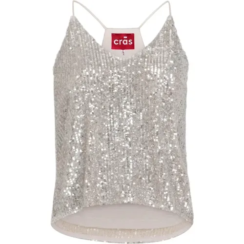 Sequin Racerback Top , female, Sizes: M, L, S - Cras - Modalova