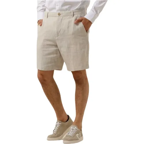 Leinen Shorts für den Sommer , Herren, Größe: L - Selected Homme - Modalova