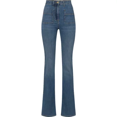 Denim Jeans for Women Ss24 , female, Sizes: W26, W27 - Elisabetta Franchi - Modalova