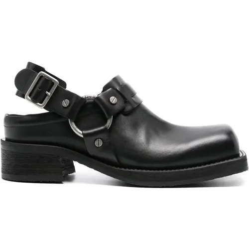 Leather Buckle Mule , female, Sizes: 7 UK, 5 UK - Acne Studios - Modalova