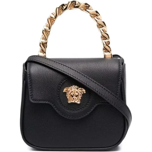 Mini Bag with Gold-Tone Handle , female, Sizes: ONE SIZE - Versace - Modalova