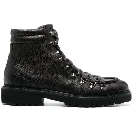 Pebbled Leather Ankle Boots , male, Sizes: 9 UK, 8 1/2 UK, 11 1/2 UK, 10 UK - Doucal's - Modalova