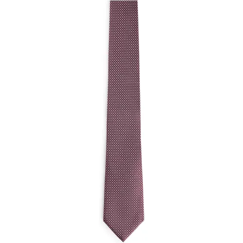 Luxury Silk Tie Made in Italy , male, Sizes: ONE SIZE - Hugo Boss - Modalova