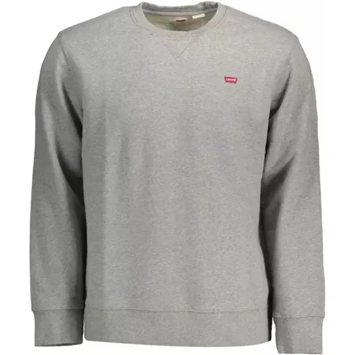 Levi's, Graues Logo Sweatshirt Klassischer Stil , Herren, Größe: 2XL - Levis - Modalova