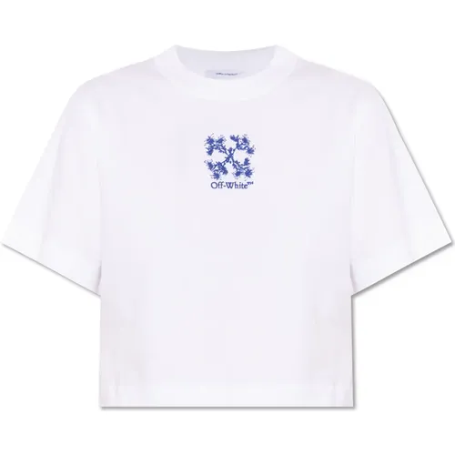 T-Shirt mit Logo Off White - Off White - Modalova
