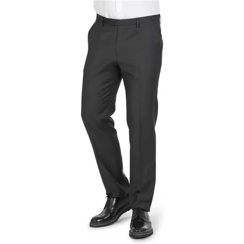 Grey Wool Trousers , male, Sizes: W25 - Hugo Boss - Modalova
