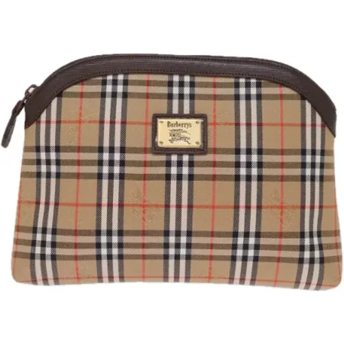 Pre-owned Canvas clutches , female, Sizes: ONE SIZE - Burberry Vintage - Modalova