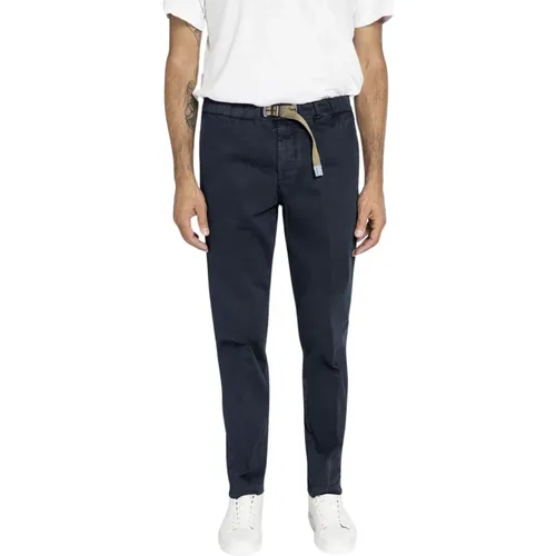 Regular Fit Stretch Gabardine Hose , Herren, Größe: M - White Sand - Modalova