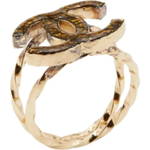 Pre-owned Fabric rings , female, Sizes: ONE SIZE - Chanel Vintage - Modalova