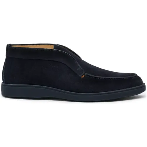 Suede Desert Boots , male, Sizes: 8 UK, 6 UK - Santoni - Modalova