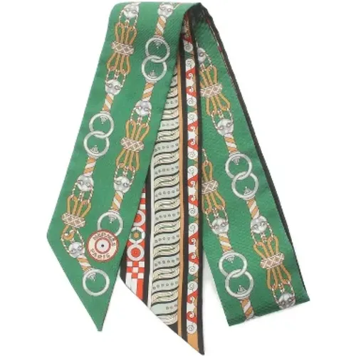 Pre-owned Canvas scarves , female, Sizes: ONE SIZE - Hermès Vintage - Modalova