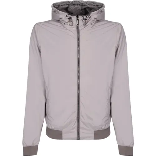 Reersible Nylon Jacket with Hood , male, Sizes: M, 2XL - Moorer - Modalova