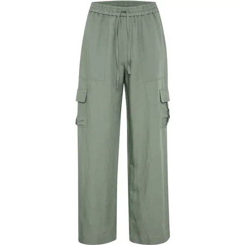 Cargo-inspirierte Grüne Hose , Damen, Größe: XS - Part Two - Modalova