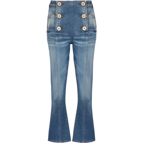 Vintage Bootcut Denim Jeans Balmain - Balmain - Modalova