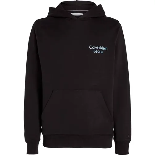 D Meta Monogram Hoodie , Herren, Größe: L - Calvin Klein Jeans - Modalova