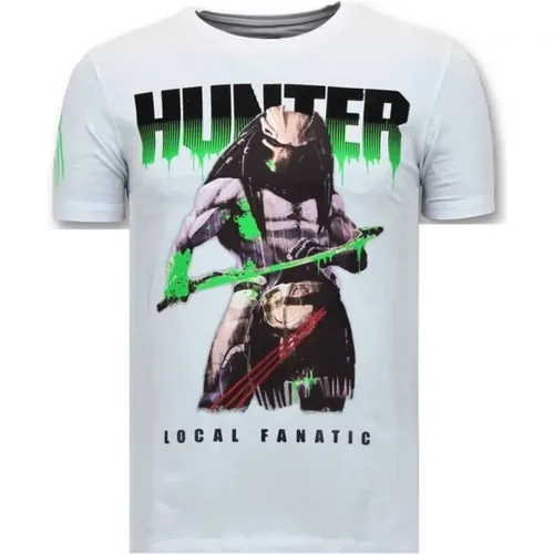 Luxus Herren T-Shirt - Hunter Predator - 11-6370W , Herren, Größe: XL - Local Fanatic - Modalova