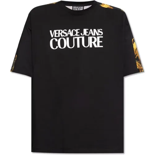 Bedrucktes T-Shirt , Herren, Größe: S - Versace Jeans Couture - Modalova