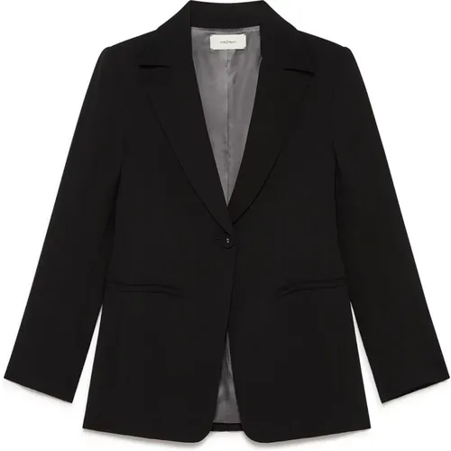 Sable' Crepe Jacke , Damen, Größe: M - MALIPARMI - Modalova