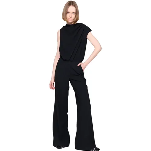 Jumpsuit mit weitem Bein und Rüschen-Detail , Damen, Größe: 2XS - Silvian Heach - Modalova